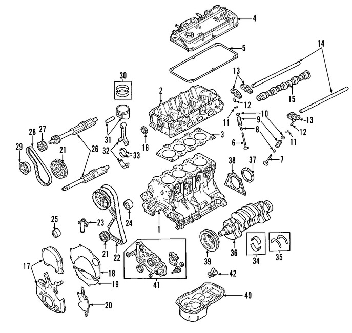 Foto de Rodamiento principal del Cigueal Original para Eagle Mitsubishi Dodge Plymouth Chrysler Marca Mitsubishi Nmero de Parte 1052A449