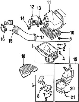 Foto de Perno de Empacadura de Carcasa de Filtro de Aire Original para Mitsubishi Chrysler Dodge Marca Mitsubishi Nmero de Parte MD305640