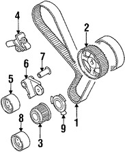 Foto de Engranaje de Arbol de Levas Original para Mitsubishi Dodge Chrysler Marca Mitsubishi Nmero de Parte MD184894