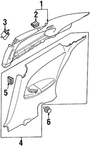 Foto de Enganche de cubierta de parachoques Original para Mitsubishi Chrysler Dodge Marca Mitsubishi Nmero de Parte MR200300