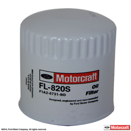 Foto de Filtro de aceite del Motor para Land Rover Chrysler Dodge Jeep Cadillac Ford Lincoln Mercury Mazda... Marca MOTORCRAFT Nmero de Parte FL-820S