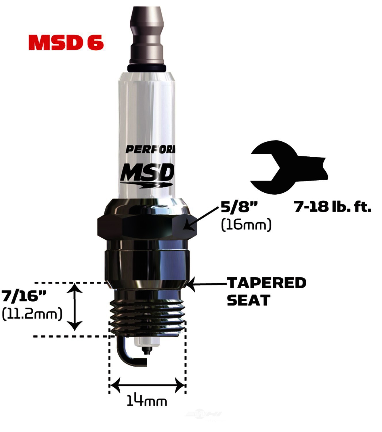 Foto de Buja Iridium Tip para Dodge D150 1983 Marca MSD IGNIT. Nmero de Parte 37204