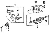 Foto de Interruptor del limpiaparabrisas Original para Nissan Infiniti Marca NISSAN Nmero de Parte 2526044F00