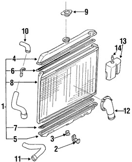 Foto de Carcasa del termostato del refrigerante del motor Original para Nissan  Nissan Pickup Nissan Pathfinder Nissan 200SX Infiniti QX4 Marca NISSAN Nmero de Parte 1304942L00