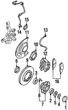 Foto de Maza de la Rueda Original para Nissan Pathfinder Infiniti QX4 Marca NISSAN Nmero de Parte 402021W094