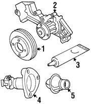 Foto de Polea de la bomba de agua del motor Original para Nissan Frontier Nissan Xterra Marca NISSAN Nmero de Parte 210514S100