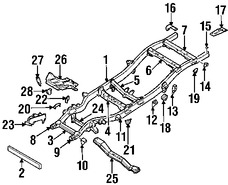 Foto de Juego para Montar Eje Pivote Original para Nissan Frontier Marca NISSAN Nmero de Parte 952323S630