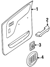 Foto de Bisel de Switch de Vidrio Electrico Original para Nissan Frontier 2000 Marca NISSAN Nmero de Parte 829609Z301