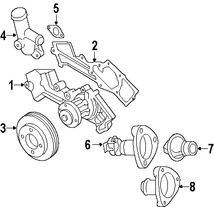 Foto de Empacadura Salida de Refrigerante Original para Nissan Xterra 2000 2001 2002 2003 2004 Marca NISSAN Nmero de Parte 110629Z000