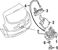 Foto de Actuador de Cerradura de Puerta Trasera Original para Nissan Murano 2003 2004 2005 2006 2007 Marca NISSAN Nmero de Parte 90550AU10A