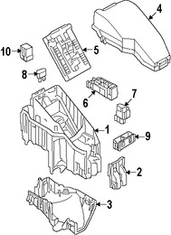 Foto de Caja de Fusibles Original para Infiniti Nissan Marca NISSAN Nmero de Parte 243817990A