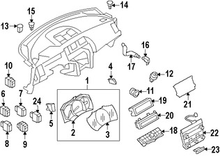 Foto de Interfaz de Mdulo de Radio Original para Nissan Murano 2011 2012 2013 2014 Marca NISSAN Nmero de Parte 253911GR1B