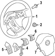 Foto de Interruptor Control de Crucero Original para Nissan Titan Nissan Armada Marca NISSAN Nmero de Parte 25550ZQ08B