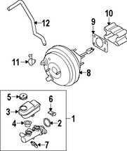 Foto de Reforzador de Frenos Original para Nissan Titan Nissan Armada Nissan  Infiniti QX56 Marca NISSAN Nmero de Parte 47210ZC01C