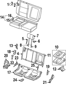 Foto de Apoyabrazos del Asiento Original para Nissan Titan Marca NISSAN Nmero de Parte 88710ZR00A