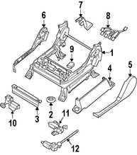 Foto de Motor de Asiento Original para Nissan Titan 2004 2005 2006 2007 2008 2009 Marca NISSAN Nmero de Parte 87393C9900