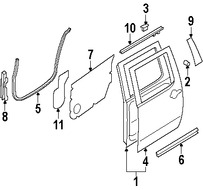 Foto de Sello de la puerta Original para Nissan Titan Nissan Marca NISSAN Nmero de Parte 828388S500