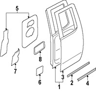 Foto de Carcasa de puerta Original para Nissan Titan Marca NISSAN Nmero de Parte 82101ZR00A