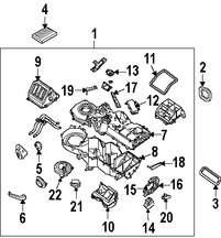 Foto de Motor del ventilador HVAC Original para Nissan Armada Nissan  Nissan Titan Infiniti QX56 Marca NISSAN Nmero de Parte 27226ZH00A