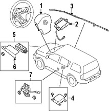 Foto de Mdulo de control del Air Bag Original para Nissan Armada 2008 2007 Infiniti QX56 2007 2008 Marca NISSAN Nmero de Parte 98820ZE19B