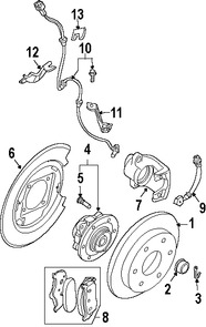 Foto de Cubierta de Polvo de Frenos Original para Infiniti QX56 Nissan Armada Nissan  Nissan Titan Marca NISSAN Nmero de Parte 440207S020