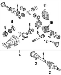 Foto de Eje de Homocintica Original para Infiniti QX56 Nissan Armada Nissan Marca NISSAN Nmero de Parte 396007S00A