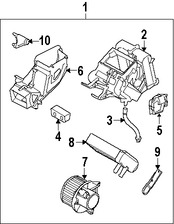 Foto de Conjunto del recipiente y el nucleo del evaporador Original para Nissan Armada Infiniti QX56 Marca NISSAN Nmero de Parte 274009GA0A