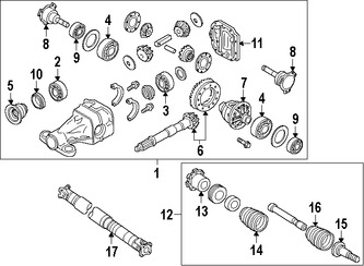 Foto de Sello de Pin Diferencial Original para Infiniti QX56 Infiniti  Nissan Armada Nissan  Nissan Pathfinder Marca NISSAN Nmero de Parte 381897S000