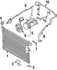 Foto de Compresor Aire Acondicionado Original para Nissan Frontier Nissan Xterra Marca NISSAN Remanufacturado Nmero de Parte 92600EA31A