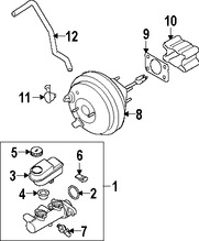 Foto de Cilindro Maestro de Freno Original para Nissan Frontier Nissan Xterra Nissan Pathfinder Marca NISSAN Nmero de Parte 46010EA300