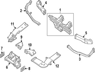 Foto de Ducto de Aire del Panel de Instrumentos Original para Nissan Frontier Nissan Xterra Nissan Pathfinder Marca NISSAN Nmero de Parte 27835EA000