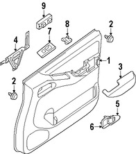 Foto de Apoyabrazos Original para Nissan Frontier Nissan Pathfinder Marca NISSAN Nmero de Parte 80940ZP10A