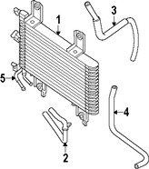 Foto de Manguera de Enfriado de Aceite Transmisin Automtica Original para Nissan Pathfinder Nissan Xterra Nissan Frontier Marca NISSAN Nmero de Parte 21633EA500