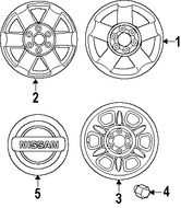 Foto de Ruedas Original para Nissan Pathfinder Nissan Frontier Nissan Xterra Marca NISSAN Nmero de Parte 40300EA51C