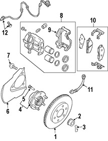 Foto de Manguera de freno hidrulico Original para Nissan Pathfinder Nissan Xterra Nissan Frontier Marca NISSAN Nmero de Parte 46210EA00A