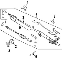 Foto de Terminal de la direccin Original para Nissan Pathfinder Nissan Xterra Nissan Frontier Marca NISSAN Nmero de Parte 48520EA025