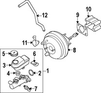 Foto de Sensor de Presin de Lquido de Freno Original para Infiniti FX35 Infiniti FX45 Nissan Pathfinder Nissan Murano Nissan Xterra Nissan Frontier Marca NISSAN Parte #47240CA020