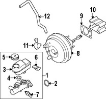 Foto de Sensor de Presin de Lquido de Freno Original para Infiniti Nissan Marca NISSAN Nmero de Parte 472407S000