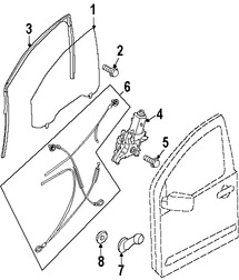 Foto de Motor de Vidrio Elctrico Original para Nissan Xterra Nissan Frontier Nissan Pathfinder Marca NISSAN Nmero de Parte 80730EA005