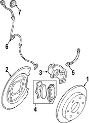 Foto de Cubierta de Polvo de Frenos Original para Nissan Xterra Nissan Frontier Marca NISSAN Nmero de Parte 44030EA080