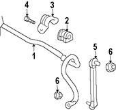 Foto de Buje de la Barra Estabilizadora Suspension Original para Nissan Cube 2009 2010 2011 2012 2013 2014 Marca NISSAN Nmero de Parte 546134V10A