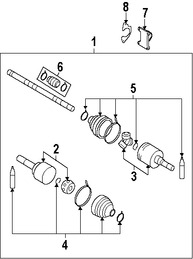 Foto de Kit Junta Homocinetica Original para Nissan Cube 2009 2010 2011 2012 2013 2014 Marca NISSAN Nmero de Parte 39211ED100