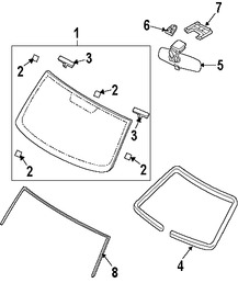 Foto de Espejo retrovisor interior Original para Nissan Cube 2012 2013 2014 Marca NISSAN Nmero de Parte 963211FS0A