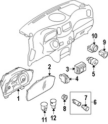 Foto de Panel de Instrumentos Original para Nissan Cube 2012 Marca NISSAN Nmero de Parte 248201FU1A