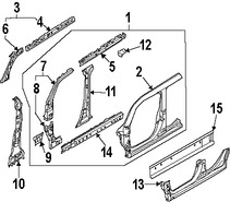 Foto de Estribo Original para Nissan Cube 2009 2010 2011 2012 2013 2014 Marca NISSAN Nmero de Parte G64111FABA