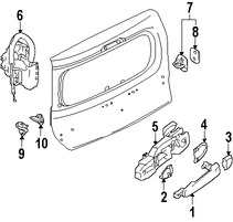 Foto de Cubierta de la manija exterior de la puerta  Original para Nissan Cube 2009 2010 2011 2012 2013 2014 Marca NISSAN Nmero de Parte 906441FA7A