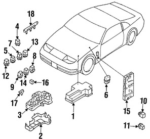 Foto de Rel de Bocina Original para Nissan Infiniti Marca NISSAN Nmero de Parte 2563079960