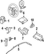 Foto de Sensor de Posicin del Volante de Direccin Original para Nissan Infiniti Marca NISSAN Nmero de Parte 479453X10A