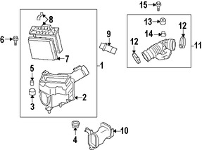 Foto de Manguera de Admisin de Aire del motor Original para Infiniti Nissan Marca NISSAN Nmero de Parte 16554JK23C