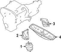 Foto de Montura de Transmisin Automtica Original para Nissan 370Z Marca NISSAN Nmero de Parte 113201EA0A